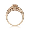 thumbnail image 4 of Gin & Grace 10KT RG Morganite and Diamond accent Ring., 4 of 5
