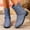 #288-Sky Blue, variant on Wowcloth Woman's Ankle Boots, Stylish Fabric with Buckle Decorations, Comfortable Platform Chunky Heel for Autumn and Winter Wear, Plus Size Design
