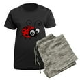 thumbnail image 5 of CafePress - Cute Ladybug Women's Dark Pajamas - Women's Short Sleeve Print T-Shirt and Pants Dark Cotton Pajama Set, 5 of 7