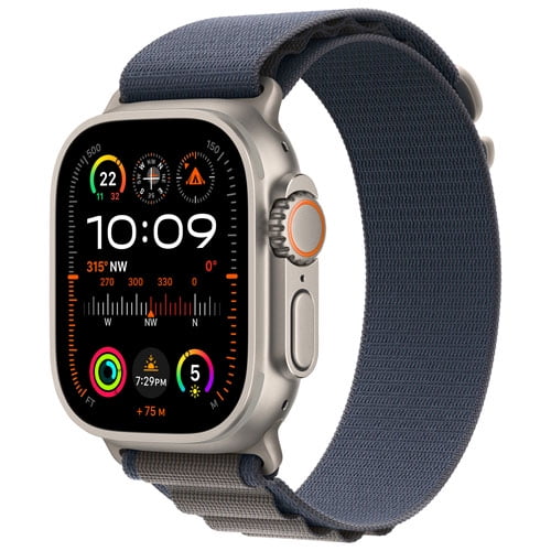Restored Apple Watch Ultra 2 (GPS + Cellular) 49mm Titanium Case, Next-level adventure Small / Medium 130-180mm Open Box