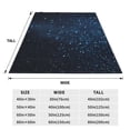 thumbnail image 5 of Bingfone Blue Glitter Retro Print Flannel Fleece Blanket Throw Blanket For Bed,Sofa,Couch,Travel,Camping(80"X60"), 5 of 9