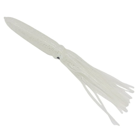 Aqyh Octopus Bait - 20cm/15g Plastic Squid Bait Realistic Luminous Sequin Design Fishing Tool