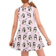 thumbnail image 2 of FOR U DESIGNS Cute Penguin Sleeveless Dress Teen for Dance Party Birthday Gifts Pink A Line Swing Tank Dress Special Occasion Dresses for Kids Girls 3-4 Years, 2 of 6