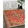 thumbnail image 2 of Ahgly Company Indoor Square Traditional Red Persian Area Rugs, 6' Square, 2 of 6