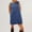 Blue, variant on SNKSDGM Easter Shirts Tops for Women Summer Women's Corduroy Dress Round Neck A Line Skirtall Mini Dress Pinafore with Pockets Womens Tops Plus Size Short Sleeve