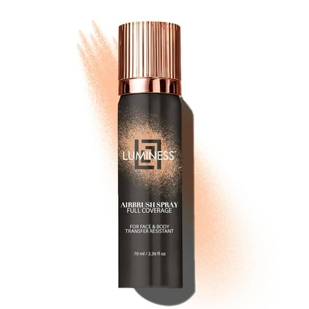 LUMINESS Spray Airbrush Foundation Makeup, Fair Shade 020 - Lightweight, Full Coverage Foundation for Face, Neck, & Body - Concealer for Seamless Blending, Natural-Looking Finish, 2.36 fl oz