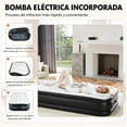 thumbnail image 4 of edx Cama con Colchón de Aire de Tamaño Twin de 16 "con Bomba Incorporada, Colchones Inflables para Acampar, Colchón Interior, Cama de Aire para Invitados, 4 of 8