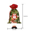 thumbnail image 3 of Billuyoard Bolsas de Navidad con cordón para regalo, soporte para aperitivos y dulces, Navidad 3D con sombrero, pierna, bolso de mano, contenedor, bolsa de Kits de decoración para fiestas Papá Noel Billuyoard HA070036-01B, 3 of 6
