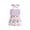 Purple, variant on Toddler Girls Sleeveless Floral Prints Dress Dance Party Dresses Clothes Headbands Cat Kids Dress