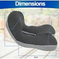 thumbnail image 2 of Ergonomic Memory Foam Seat Cushion - 3 Inch Thick, Breathable Cover, Non-Slip Bottom for Office & Car, 2 of 7