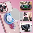 thumbnail image 4 of Magnetic for iPhone 15 Pro Max Case, [Compatible with Magsafe] [Military Drop Protection] [Built in Kickstand] Slim Shockproof luxury Plating Stand Case for iPhone 15 Pro Max 6.7'', Pink, 4 of 9
