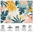 thumbnail image 3 of Area Rug For Living Room, Washable Tropical Plant Palm Leaf Printed Rug, Colorful Rectangle Rugs Non-Slip Carpet For Kitchen, Bedroom, Office, Dining Room Decorative Carpe, 3 of 7