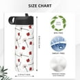 thumbnail image 4 of Bingfone Ladybug With Dandelion Print 18oz Sports Insulated Kettle With Straw, Leakproof & BPA Free, Drinking Sports Water Bottle for Fitness, Gym & Outdoor, 4 of 8