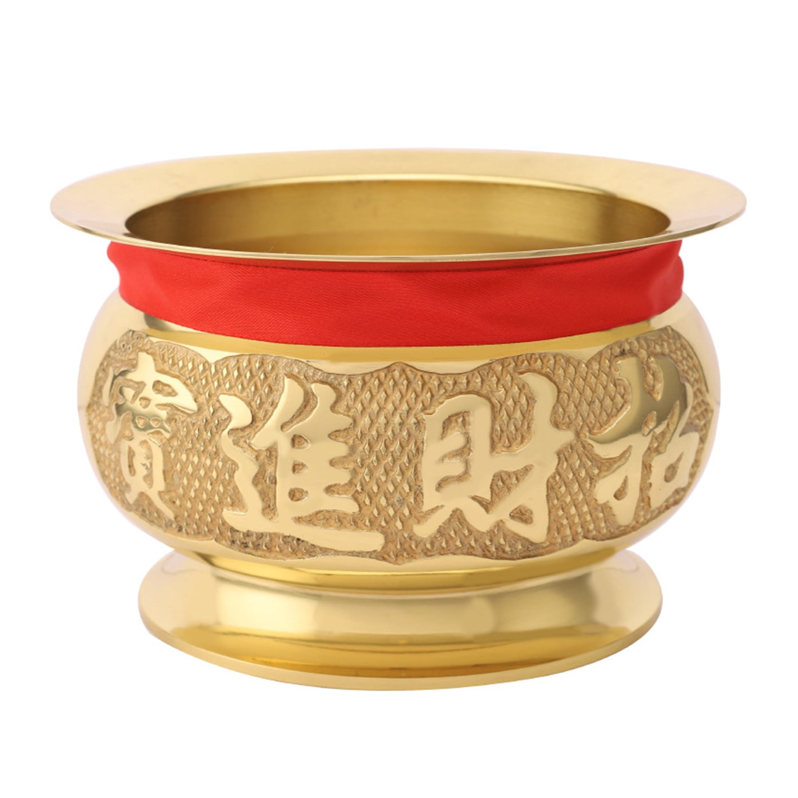 Antiqued Brass Incenses Burners Offering Bowl Worship Incenses Holder for Meditations Chinese Temple Censers