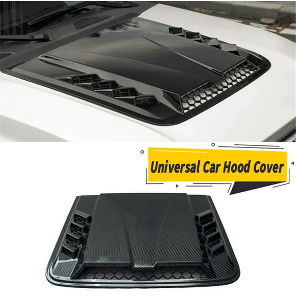 Furulu ​Universal Car Exterior Hood Vent Scoop Cover Air Intake Grille Inlet Trim