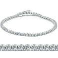 thumbnail image 1 of Bracelet Tennis en Diamant Véritable 2ct Rond Or Blanc 14K 7 Pouces (G/SI), 1 of 2