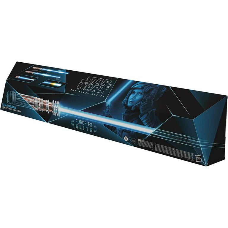 Hasbro Star Wars Black Series Réplique 1:1 Leia Organa Force FX Elite Sabre  laser LED