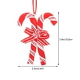 thumbnail image 2 of UPGRATOR 1Set Small Tree Ornaments Modern Aesthetic Design Cane Shape Red Polymer Clay for Home Decor, 2 of 8
