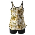 thumbnail image 3 of Fmbrln Womens Two Piece Tankini Swimsuits Loose Modest Bathing Suit Print Blouson Tank Tops with Shorts, 3 of 5