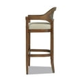 thumbnail image 3 of Americana Mid-Century Modern 30.5" Cane Back Bar Stool Taupe Beige, 3 of 8