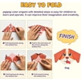 thumbnail image 2 of pigipigi Craft Origami Paper for Kids - 208 Sheets Vivid Colorful Folding Papers 54 Patterns Art Projects Easter Basket Stuffers for Kids Kit for Girl Boy Teen Birthday Gift Preschool Educational Toy, 2 of 7