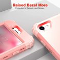 thumbnail image 3 of ULAK iPhone SE 2022 2020 Case With Screen Protector, Heavy Duty 3 Layer Shockproof Protective Phone Case for Apple iPhone SE 3rd 2nd Generation for Girls Women, Rose Gold, 3 of 9
