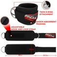 thumbnail image 2 of RDX Fitness Ankle Strap Cable Machine Steel Double D Ring Ankle Cuff, 2 of 9