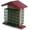 Cherry Wood/Weathered Wood, variant on Amish-Made Double Suet Bird Feeder, Eco-Friendly Poly Lumber Tudor Brown/Weathered Wood