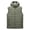 Army Green, variant on Mens Puffer Vest Winter Full Zipper Sleeveless Padded Jacket Gilets with Detachable Hooded Warm Outerwear Zip Up Pockets Vests