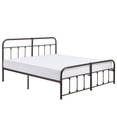thumbnail image 6 of Katkuca Metal Bed Frame with Headboard & Footboard, Steel Slat Support Mattress Foundation, King Size, Purple Bronze, 6 of 8