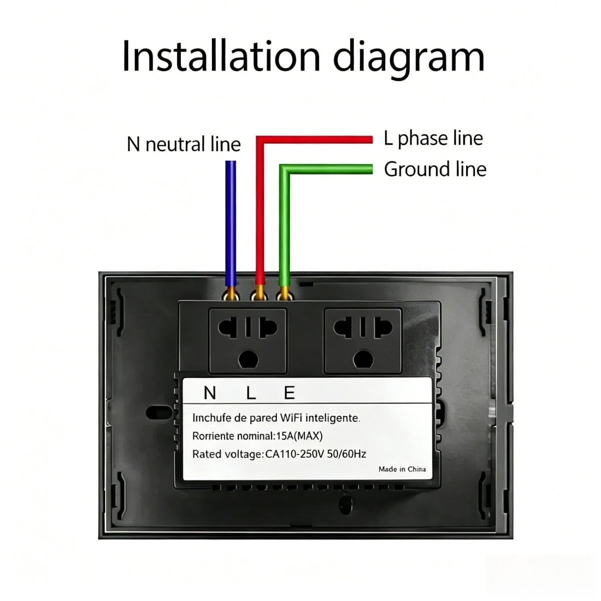 Melery Smart US Wall Outlet 10A Zigbee-Enabled with Tuya & Smart Life App Tempered Glass Pane lTiming & Remote Control Function