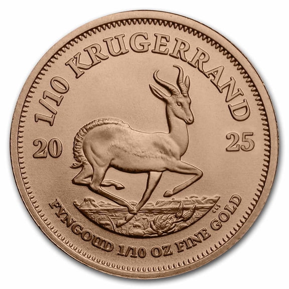 2025 South Africa 1/10 oz Gold Krugerrand BU