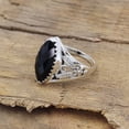 thumbnail image 6 of Black Onyx Ring Sterling Silver Ring Handmade Ring Statement Ring Silver Ring for Men's, 6 of 8