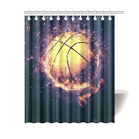 Op Purple E Shower Curtain Basketball Sport Flyer Op Purple E Shower Curtain Basketball Sport Flyer