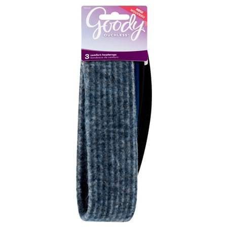 - Goody Ouchless Comfort Headwraps, 3 count