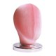 thumbnail image 5 of Cabeza de bloque de lienzo, cabeza de exhibición de peluca (9,84 pulgadas de alto), cabeza de maniquí con soporte para peluca para Terciopelo rosa, 5 of 8