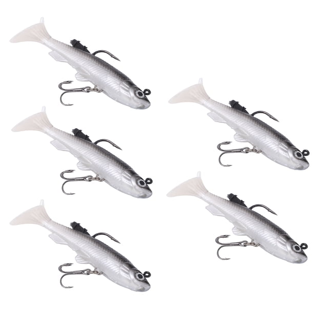 Soft Body Swimbait,5pcs Soft Body Sinking Soft Body Sinking Swimbait Soft PVC Lure Future-Proof Design