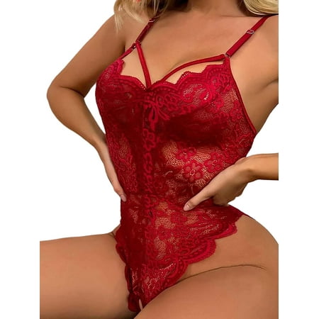 

VSNOW Women Sexy Lingerie Lace Sleepwear G-string Babydoll Underwear Sleepwear