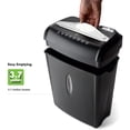 thumbnail image 2 of High Security Paper and Credit Card Shredder with 3.7-Gallon Wastebasket, 8-Sheet Cross-Cut with Basket, 2 of 6