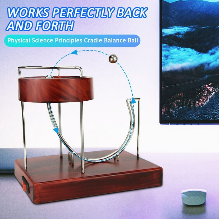 Kinetic Art Desk Gadgets Toys Electronic Perpetual Motion Desktop Toy  Running Marble Physics Educational Science Kit Table Decor - AliExpress