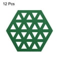 thumbnail image 3 of Uxcell Felt Coasters, Hexagonal Pad Coaster for Drink Cup Pot Bowl Vase, Green 12 Pack, 3 of 5