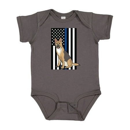 

Inktastic Law Enforcement Flag Dog K-9 Gift Baby Boy or Baby Girl Bodysuit