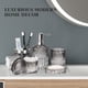 thumbnail image 3 of AOMOTA Juego de Accesorios de Baño de 5 Pzas, Accesorios de Baño de Vidrio Modernos con Dispensador de Jabón de Loción, Jabonera, Soporte para Cepillo de Dientes, Vaso, Hisopo de Algodón Jars, Perfecto para Regalos Temáticos de Baño, Negro, 3 of 13