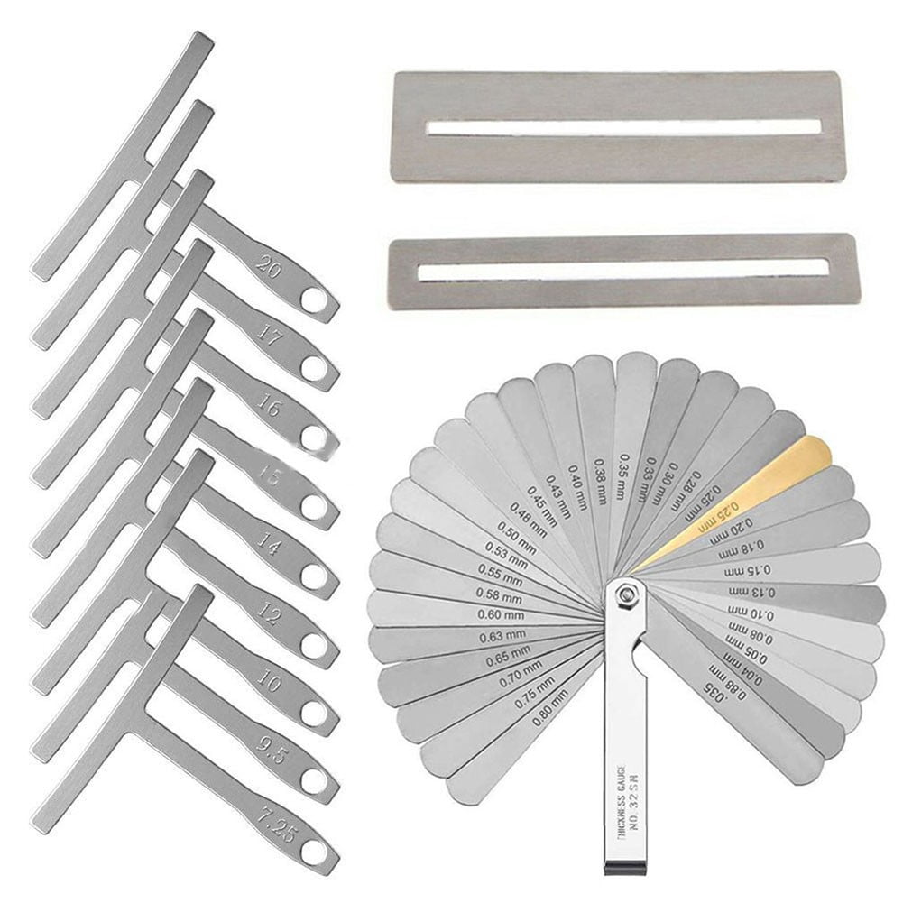 9 PCS Set Understring Radius Gauge For Guitar Bass Setup Premium Luthier Tools