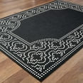 thumbnail image 3 of Oriental Weavers Marina Area Rug 1247K Black Dotted Ogee 7' 10" x 7' 10" Round, 3 of 5