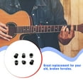 thumbnail image 4 of Thinsony 6 Pieces String Ferrules Black Study Exquisite Small Instrument Part Electric Guitar Replacing Parts Strings Fixator Replacement, 4 of 6