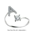 Deals initial Letter Ring for Women Girls Stackable Alphabet Diamond ...