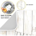 thumbnail image 2 of Dish Drying Mat Happy Thanksgiving Pumpkin Autumn Leaves Kitchen Dish Pads Super Absorbent Microfiber Dish Drying Rack Pads Safe Heat-resistant Kitchen Counter Mat,16x18 Inch, 2 of 7