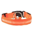 thumbnail image 2 of LED Dog Collar Light Up Nylon Necklace, Rechargeable Flashing Safety Collar for Night Walks and Outdoor Visibility,S,Orange, 2 of 4