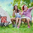 thumbnail image 6 of 600D Oxford Camping Chair Portable Foldable Chair Supports 220 lbs for Picnic, Fishing, Backpacking Red Maple Leaf Pattern, 6 of 8